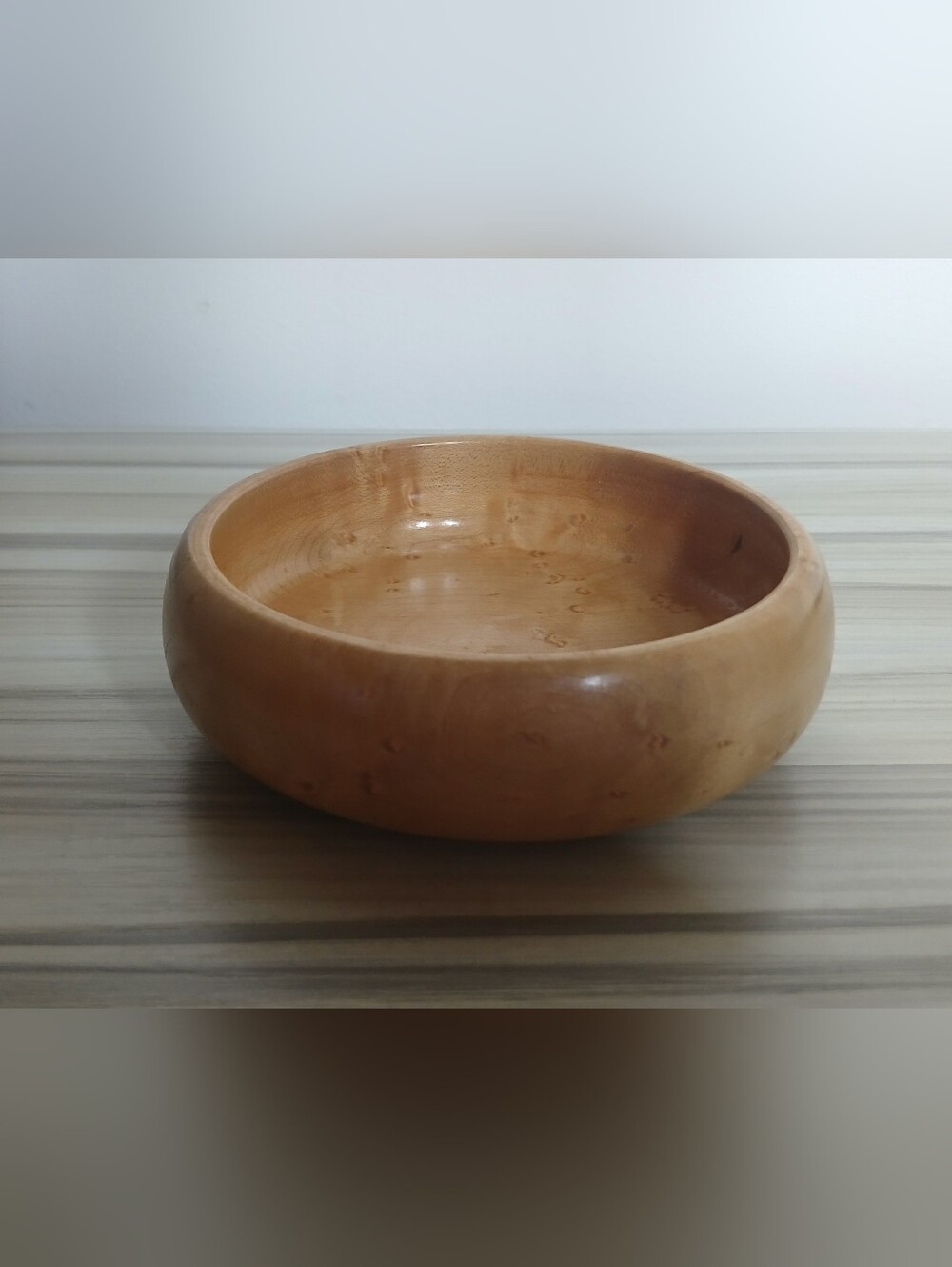 Vintage Handmade Wood Bowl Trinket Dish Artist Signed
